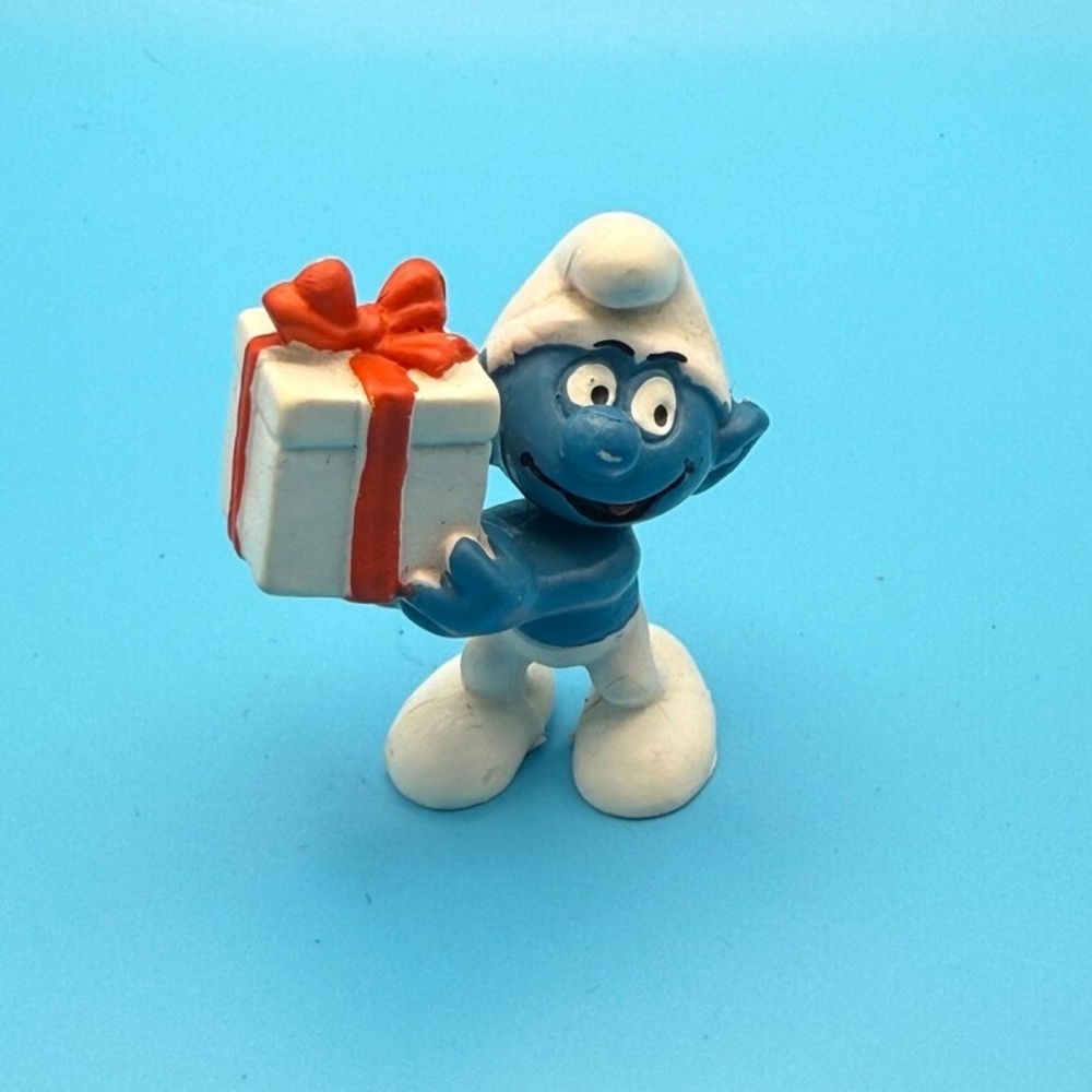 🤍💙Jokey Smurf Bully W. Germany Gift Smurf💙🤍